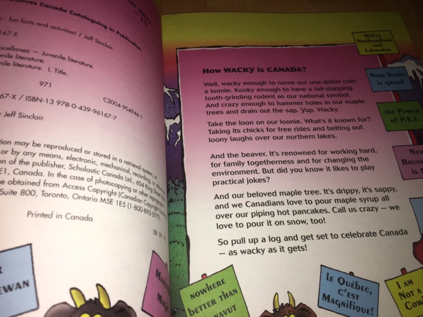 (Both for $7) Goodnight, Canada & Wacky Canada Children's Books image indicator(4)