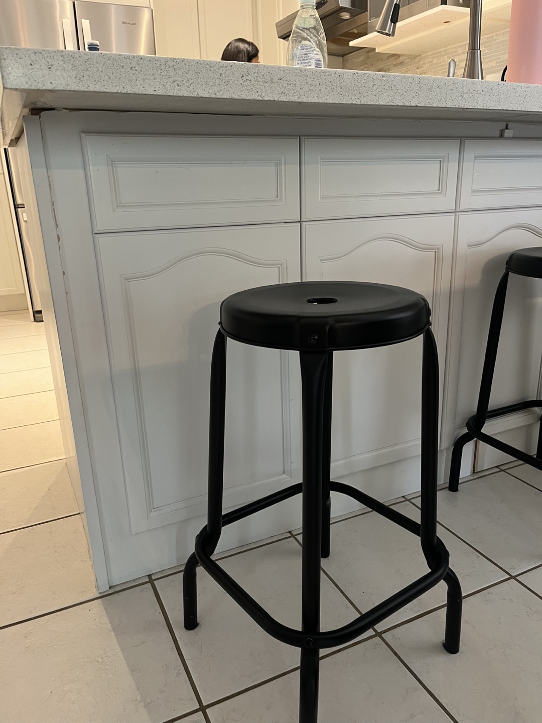 Black Metal Bar Stools - photo 2