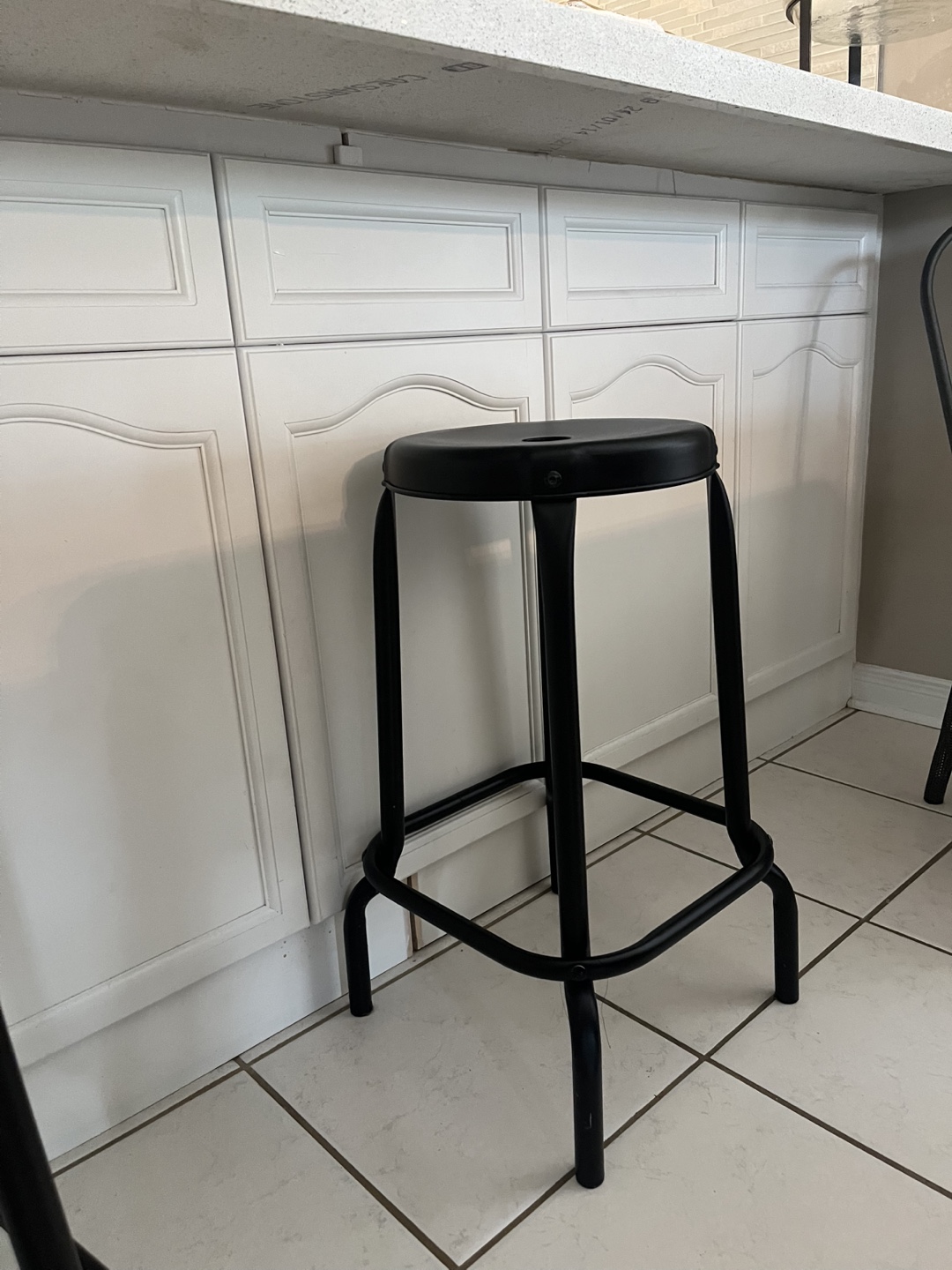Black Metal Bar Stools