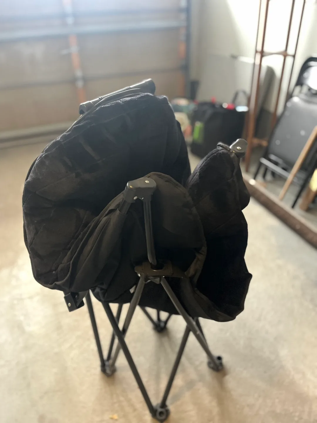 Set of 2 Black Folding Camping Chair image indicator(3)