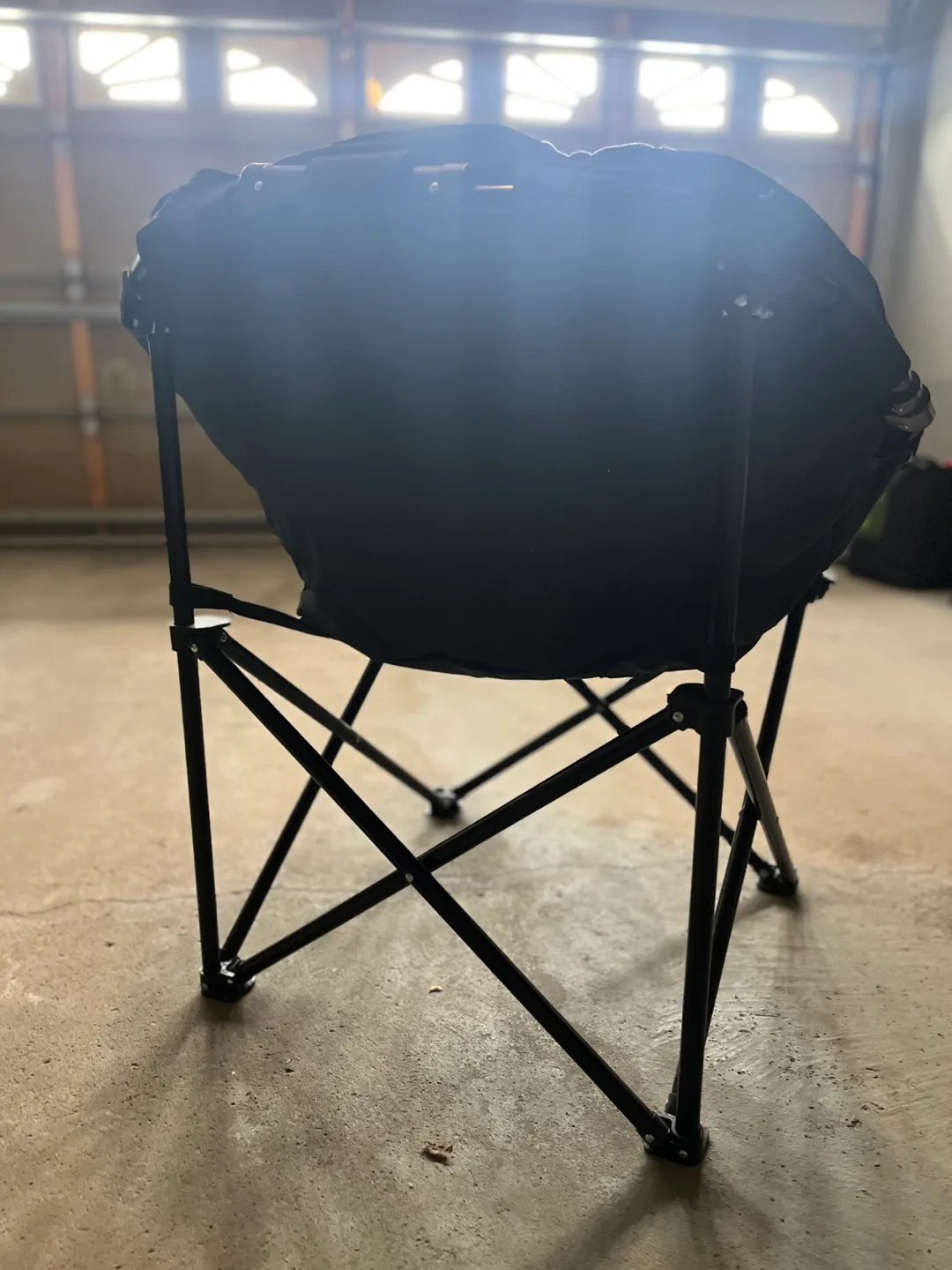 Set of 2 Black Folding Camping Chair image indicator(2)