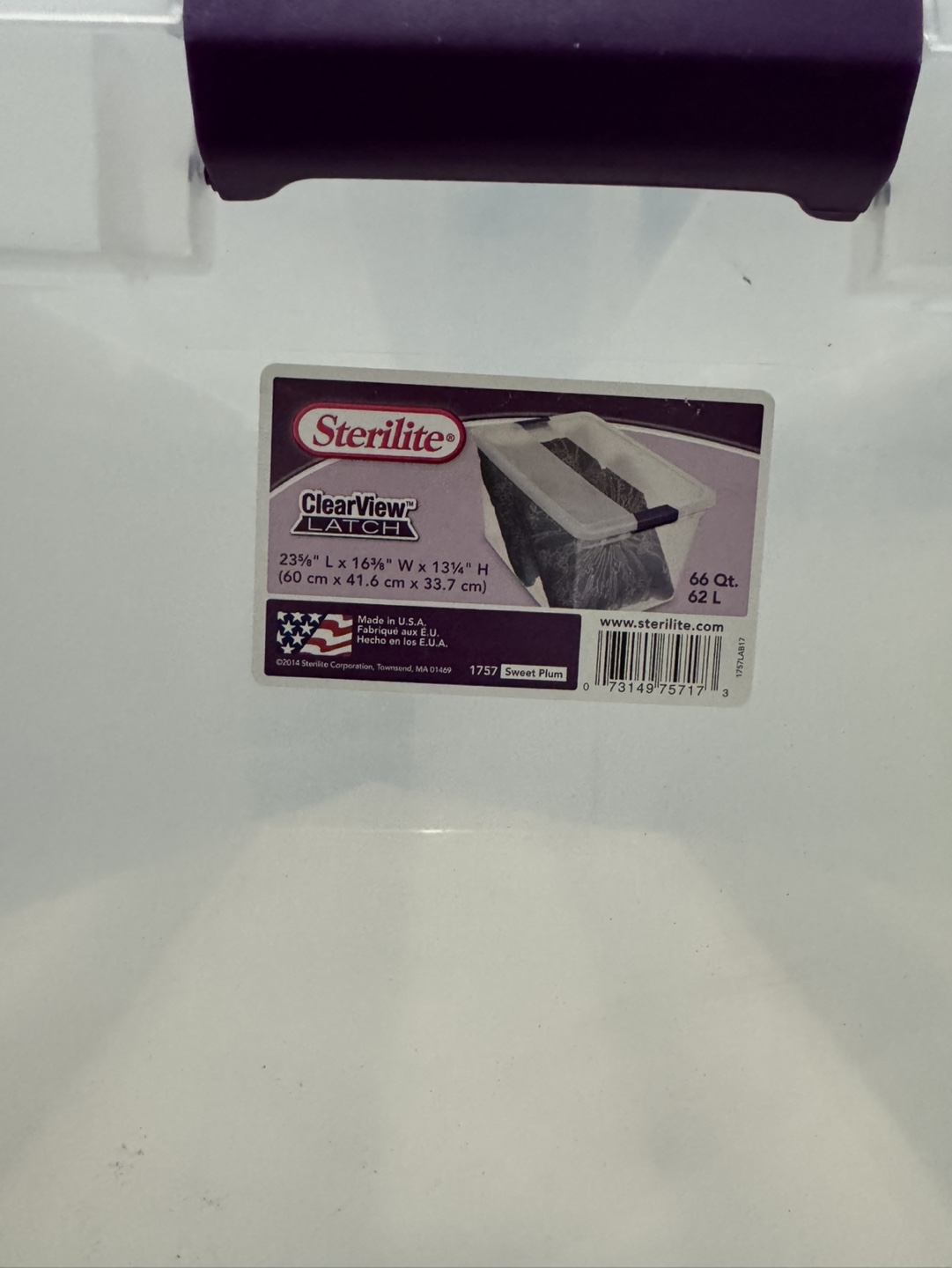 Sterilite Storage Bin with Latching Handle - photo 2