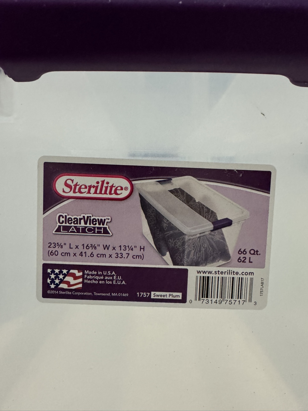 Sterilite Storage Bin with Latching Handle - photo 3