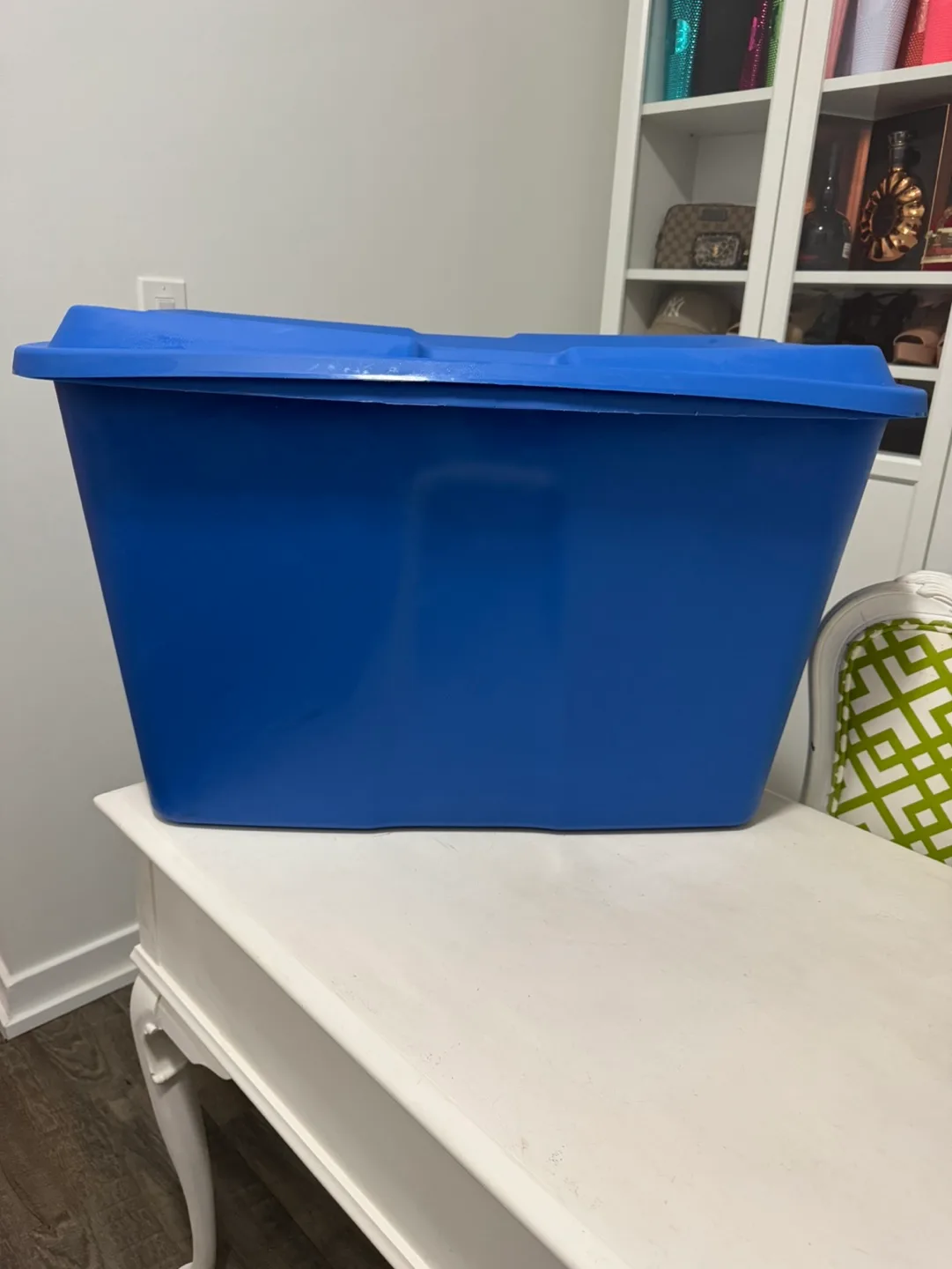 Blue Large Storage Bin thumbnail