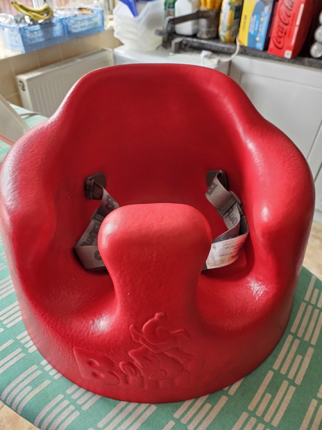 Red Bumbo Baby Floor Seat