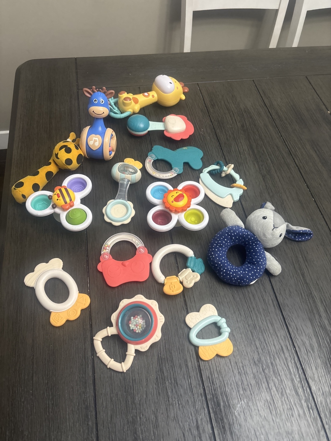 Lot of 12 Baby rattles