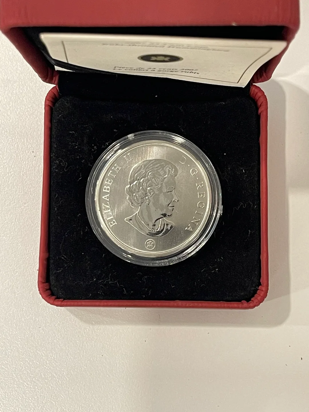 2007 Royal Canadian Mint 25-Cent Ruby-throated Hummingbird Coin image indicator(3)