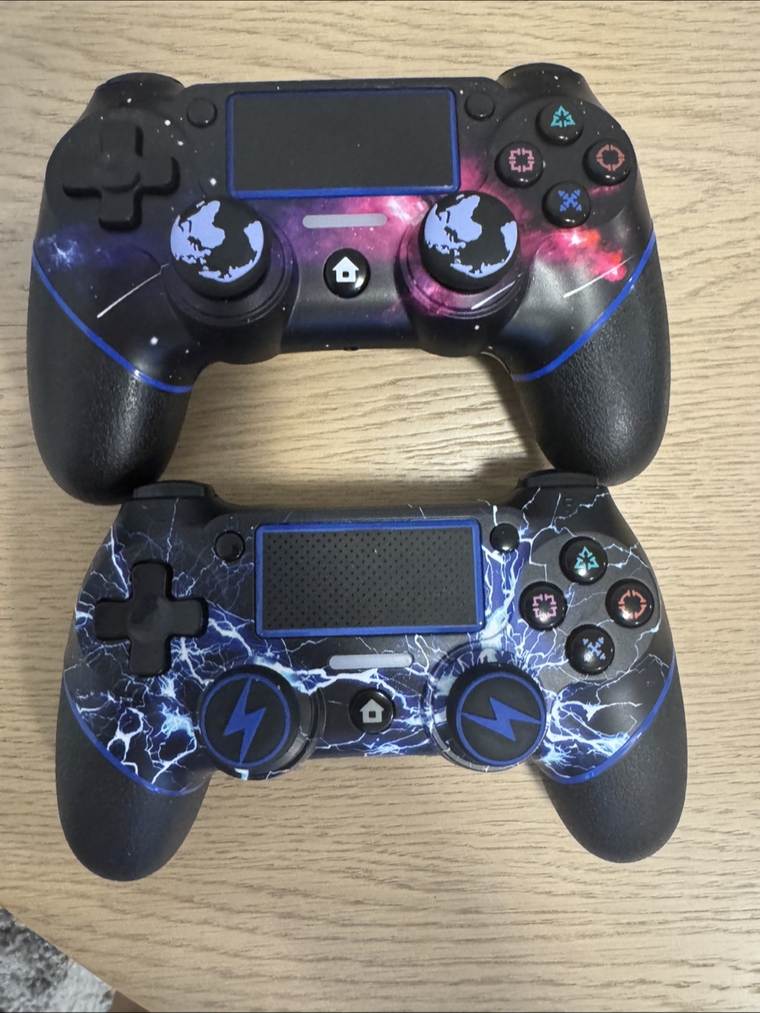Pair of Custom DualShock PlayStation 4 Controllers