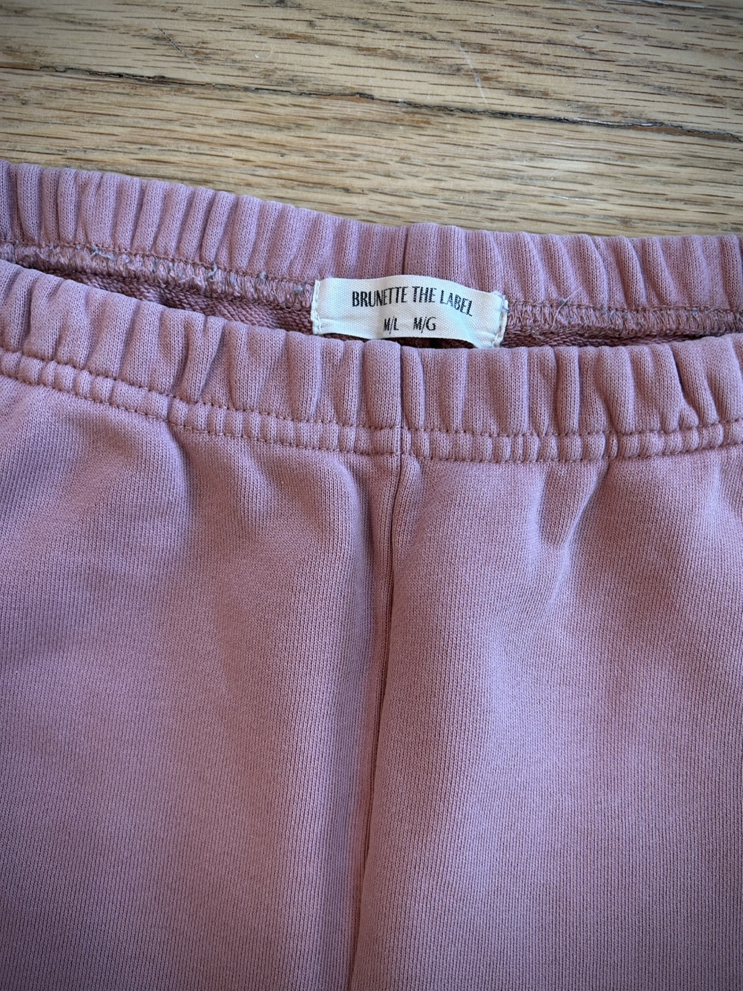 Brunette The Label M/L Dusty Rose Sweatpants - photo 2
