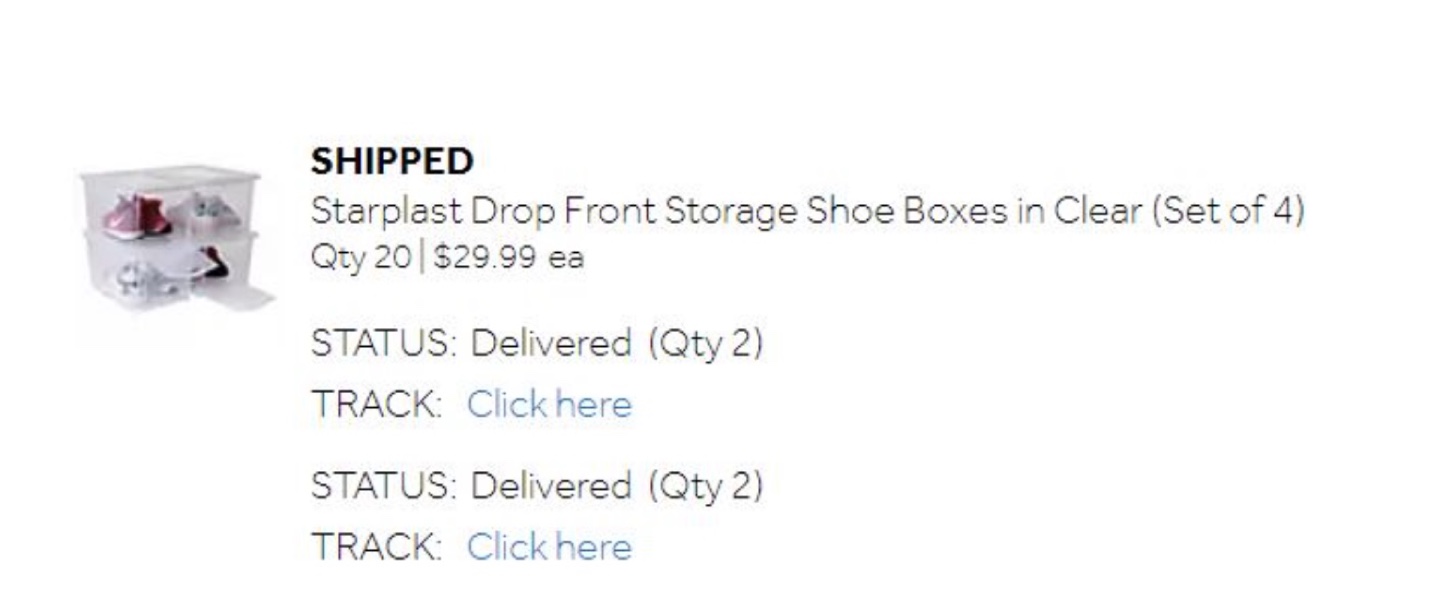 Starplast Drop Front Storage Shoe Boxes (Set of 4) - photo 3