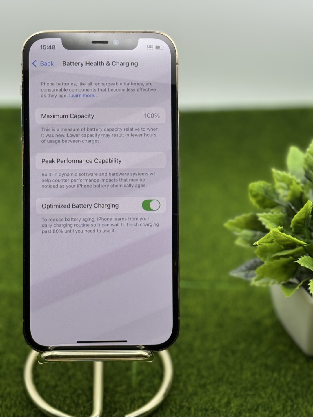 iPhone 12 Pro  Gold 100% Battery - photo 5
