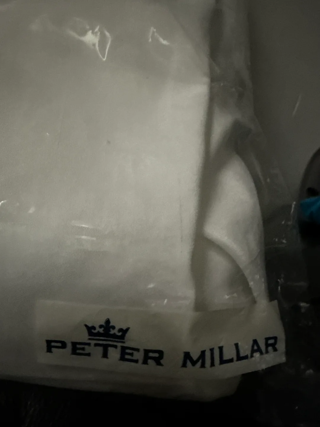 Peter Millar White Pillowcase - IKEA ULLKAKTUS Pillow Protector image indicator(2)