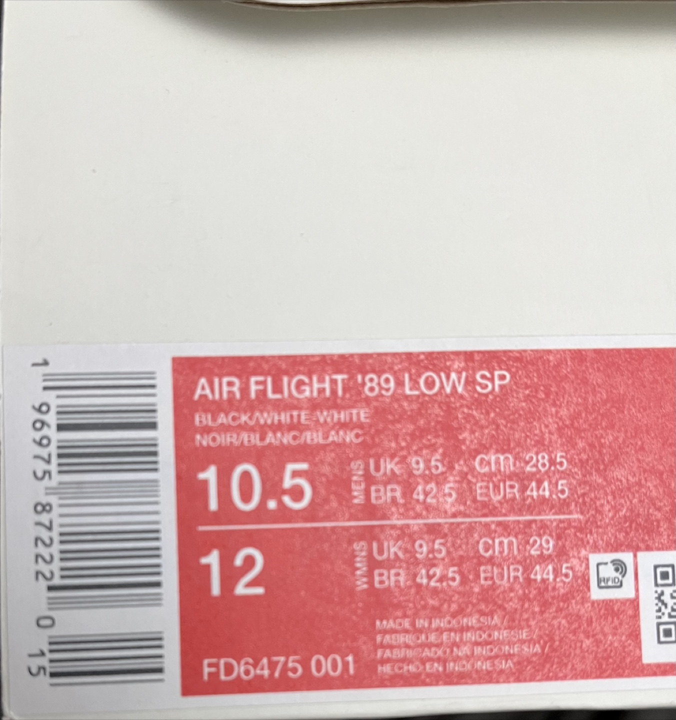 Nike Air Flight '89 Low SP - Size 10.5 Men's - photo 2