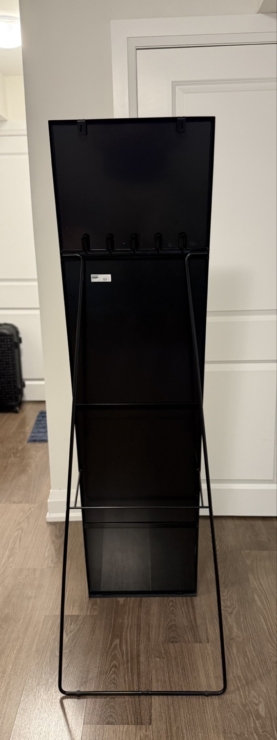 Full-Length Leaner Mirror with Black Frame - photo 2