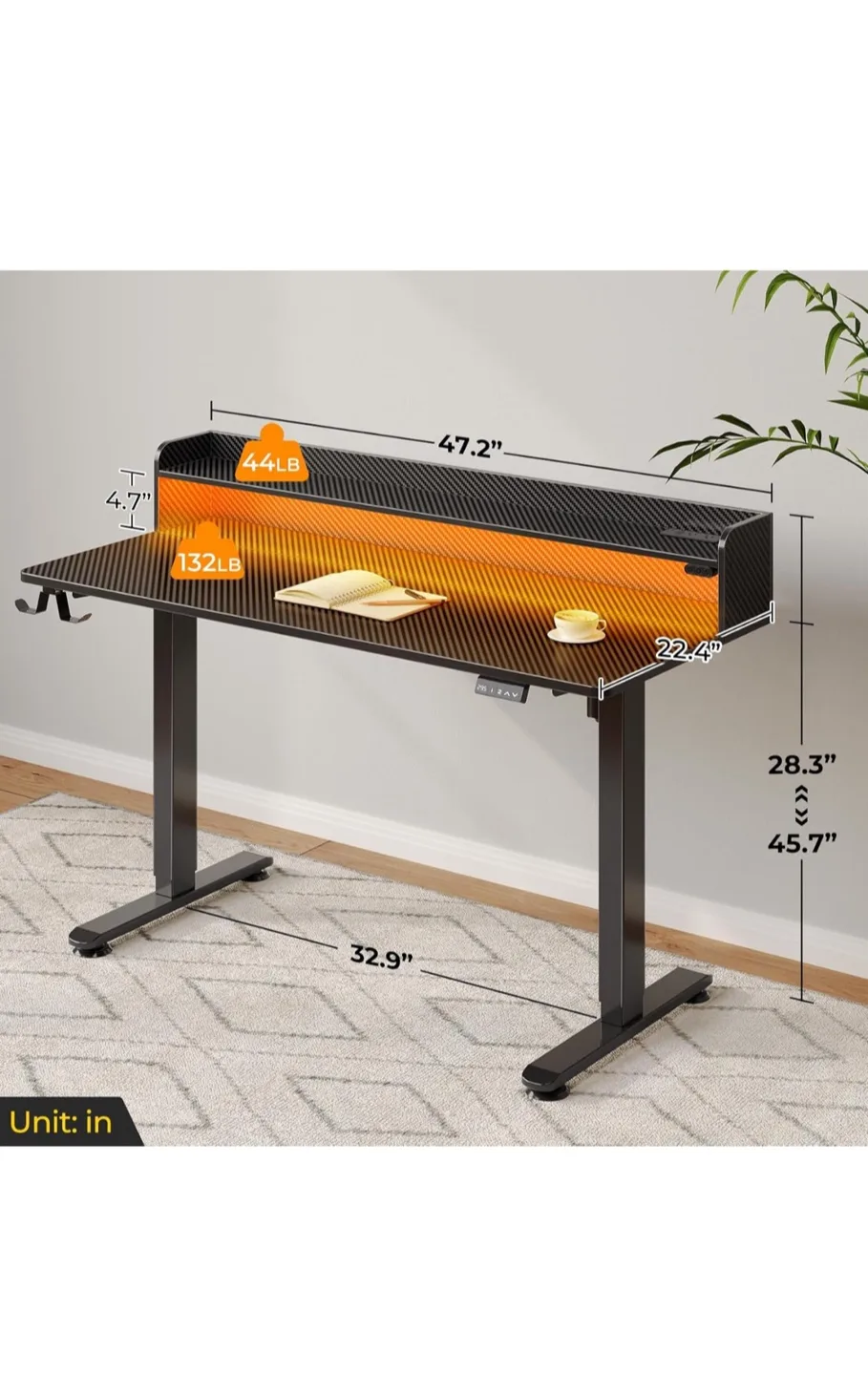 Computer table height adjustable thumbnail