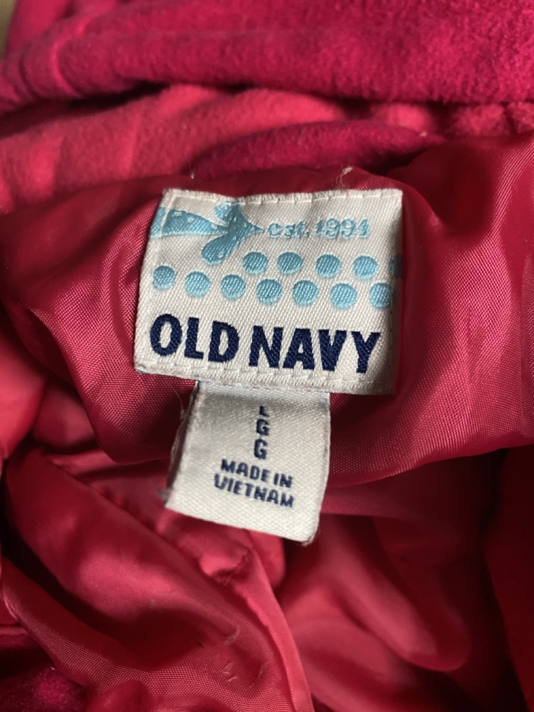 Old Navy Girls Pink Peacoat Size LG - photo 3