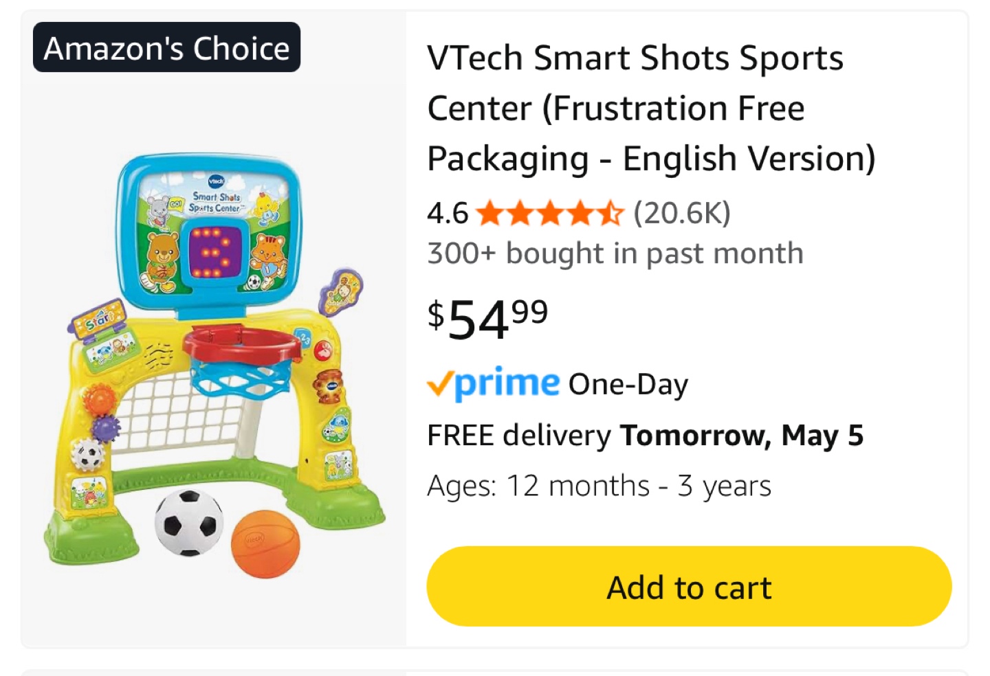 VTech Smart Shots Sports Center Toy - photo 2