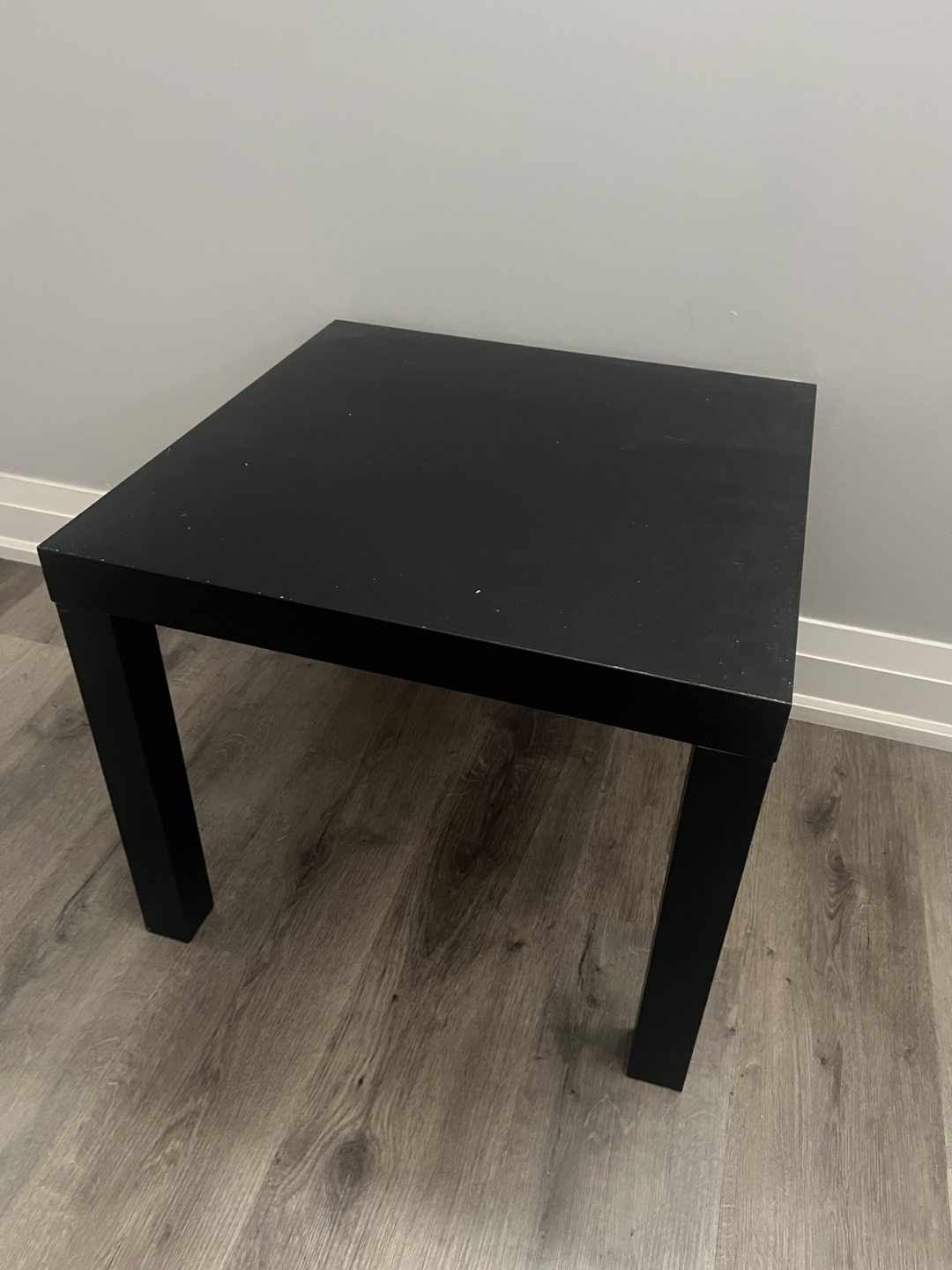 IKEA Black Square End Table