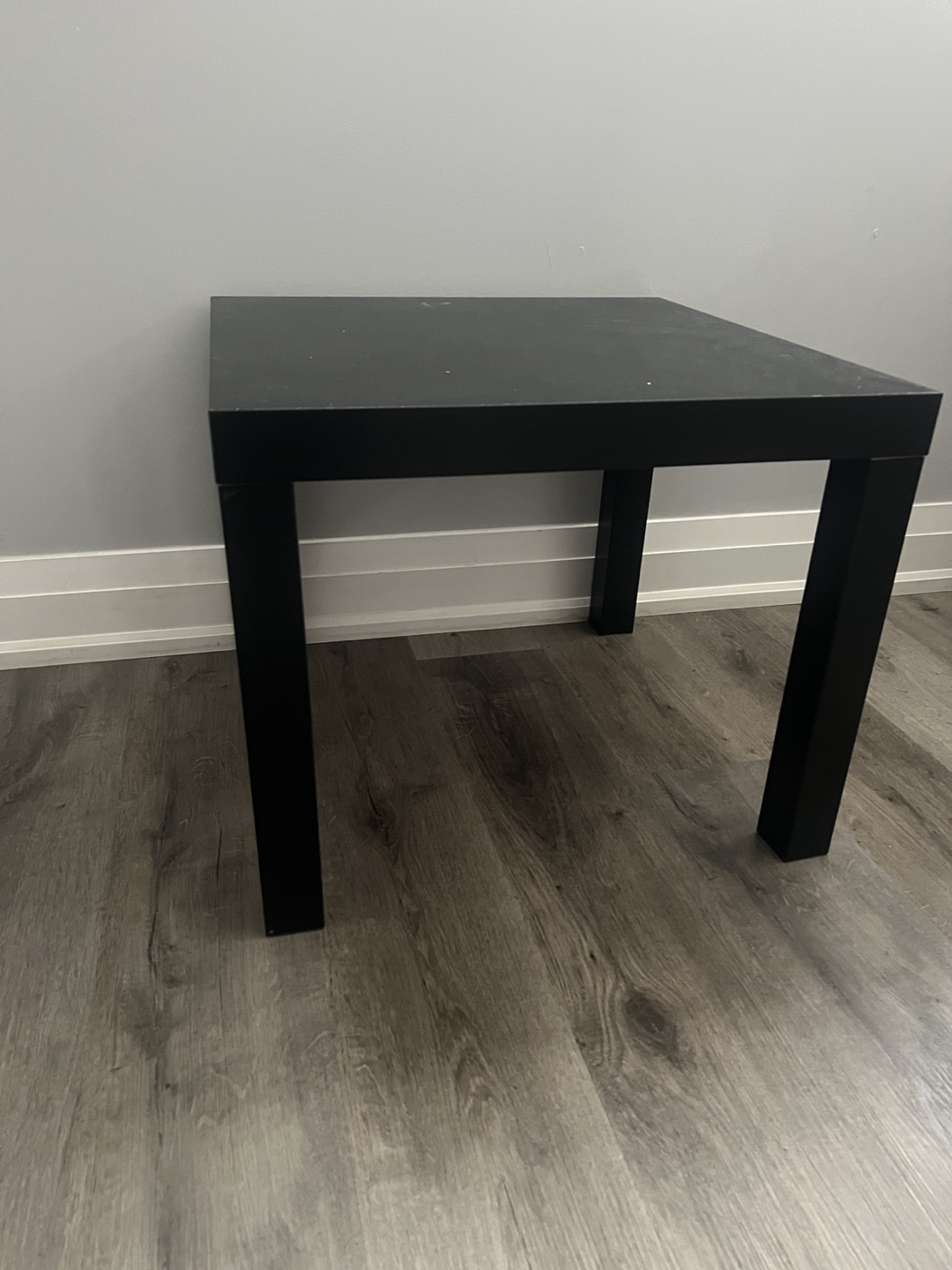 IKEA Black Square End Table - photo 2