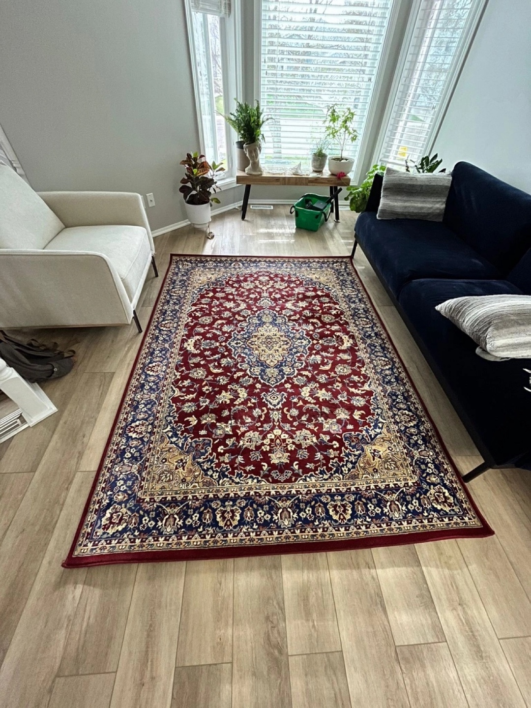 Red and Blue IKEA Rug