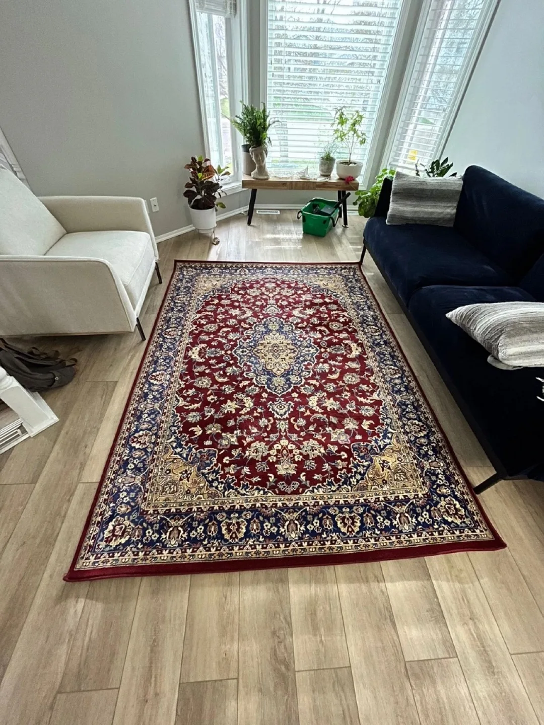 Red and Blue IKEA Rug thumbnail