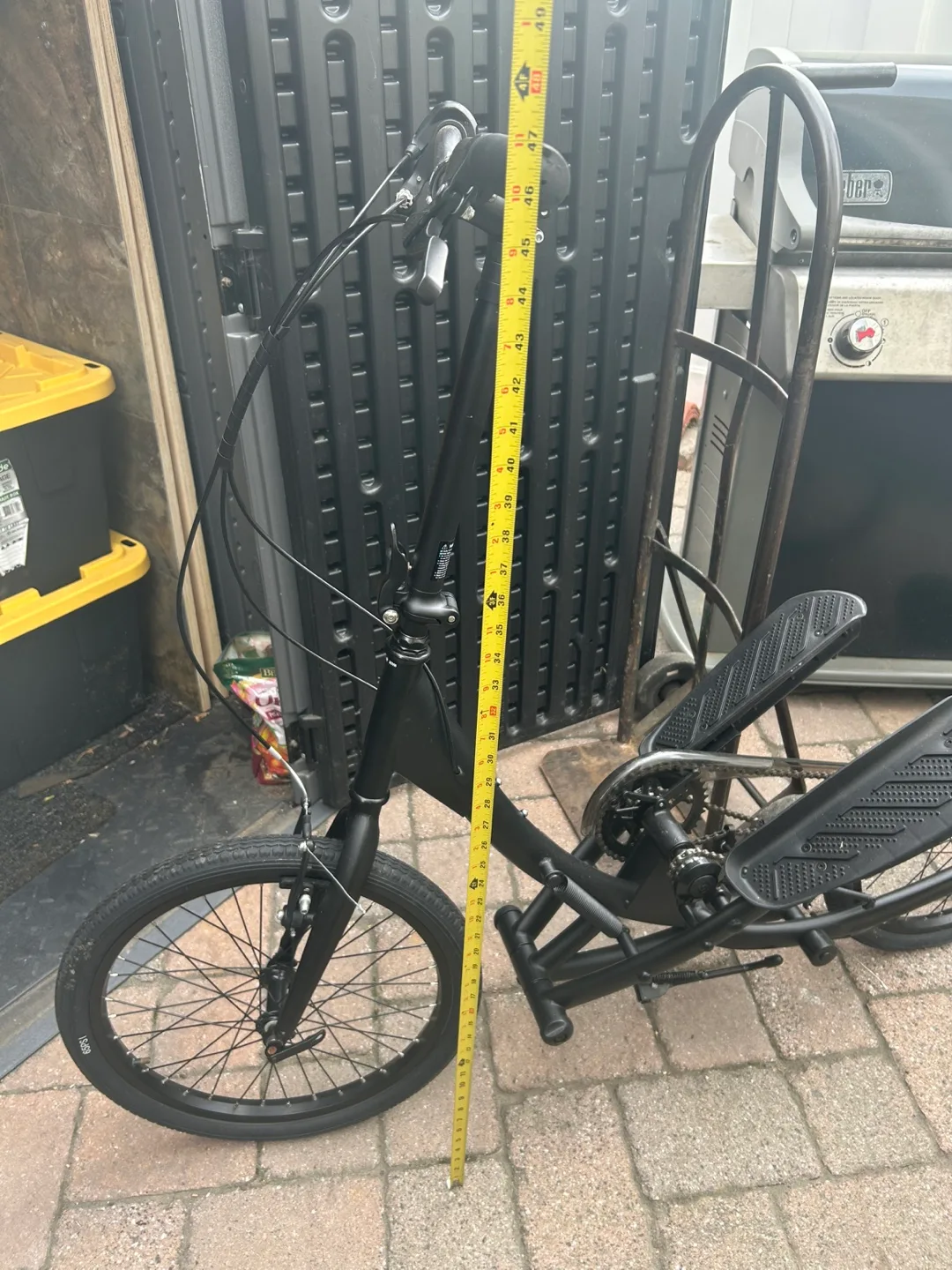 Black Outdoor elliptical Bike image indicator(2)