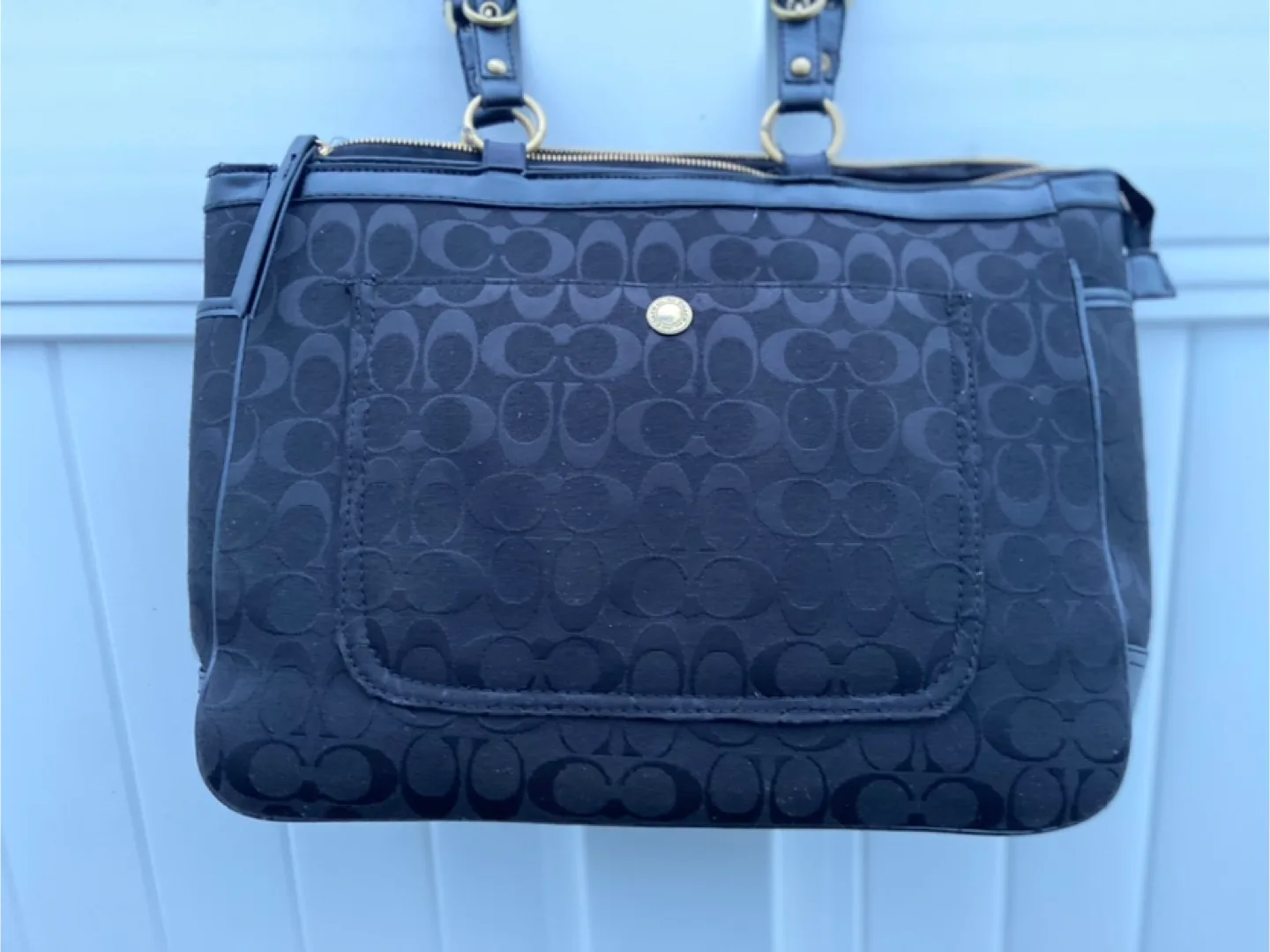 Coach Signature Black Tote Bag thumbnail