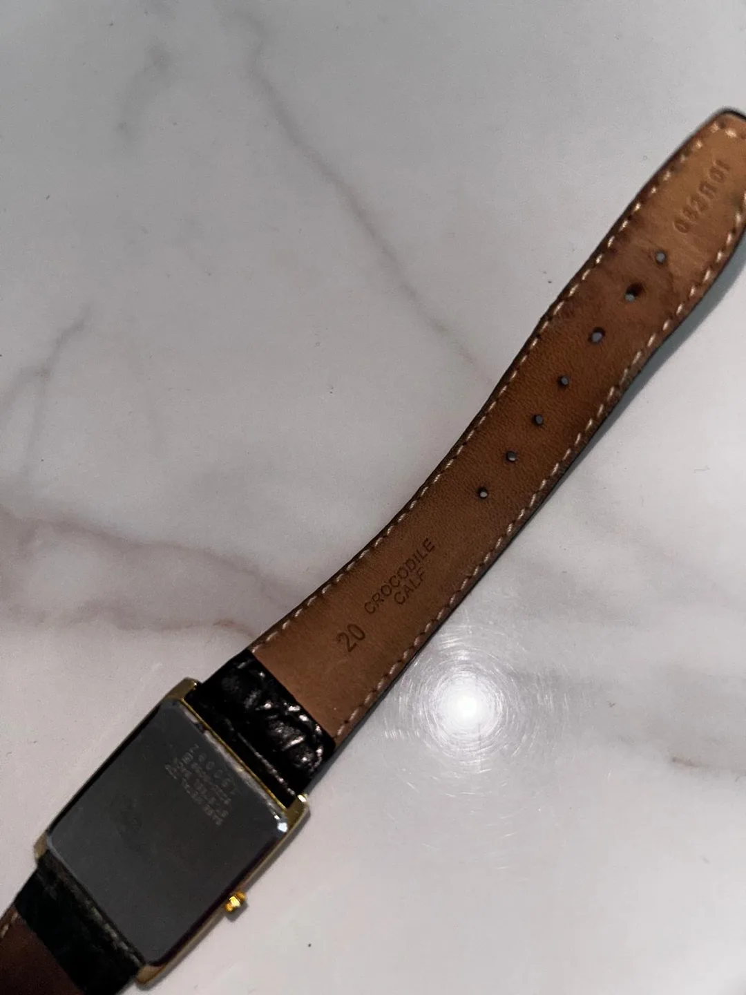 Vintage Seiko Quartz Watch with Crocodile Calf Leather Band image indicator(2)