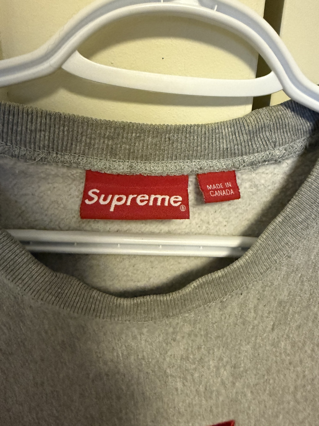 Supreme Box Logo Crewneck Sweatshirt - Grey - Medium - photo 3