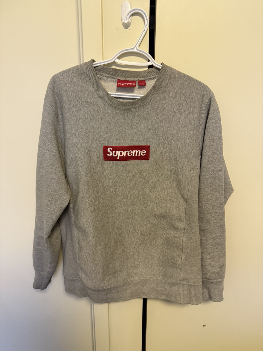 Supreme Box Logo Crewneck Sweatshirt - Grey - Medium
