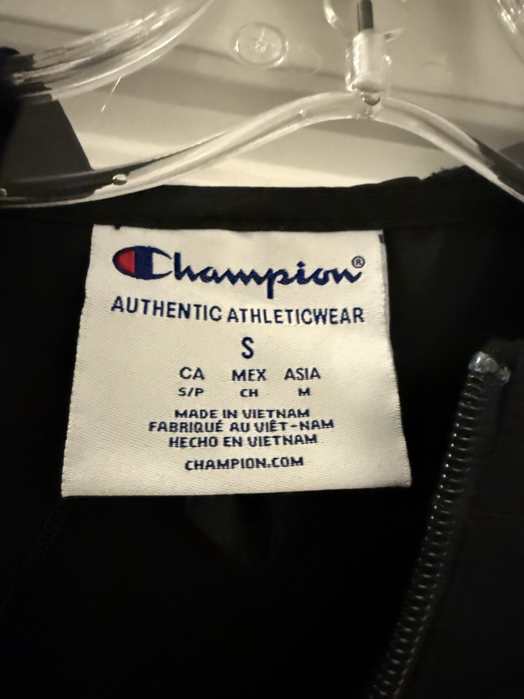 NEW - Champion Black Pullover Jacket / Size Small - photo 3