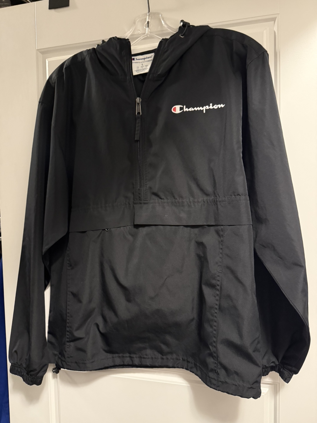 NEW - Champion Black Pullover Jacket / Size Small