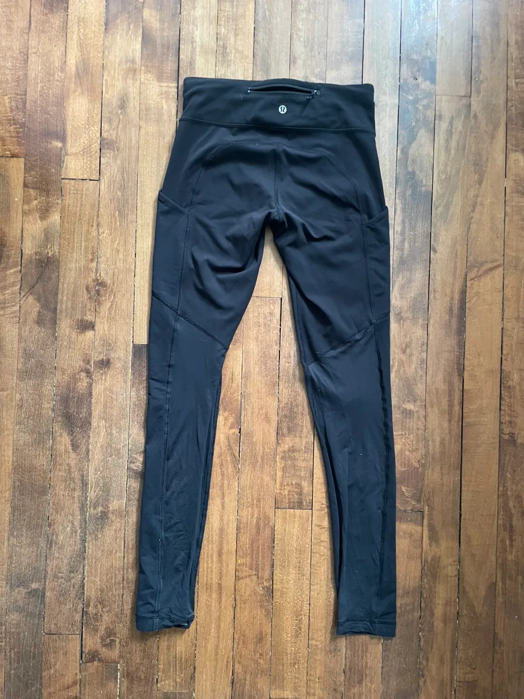 Lululemon Black Running Leggings Size 4 image indicator(2)