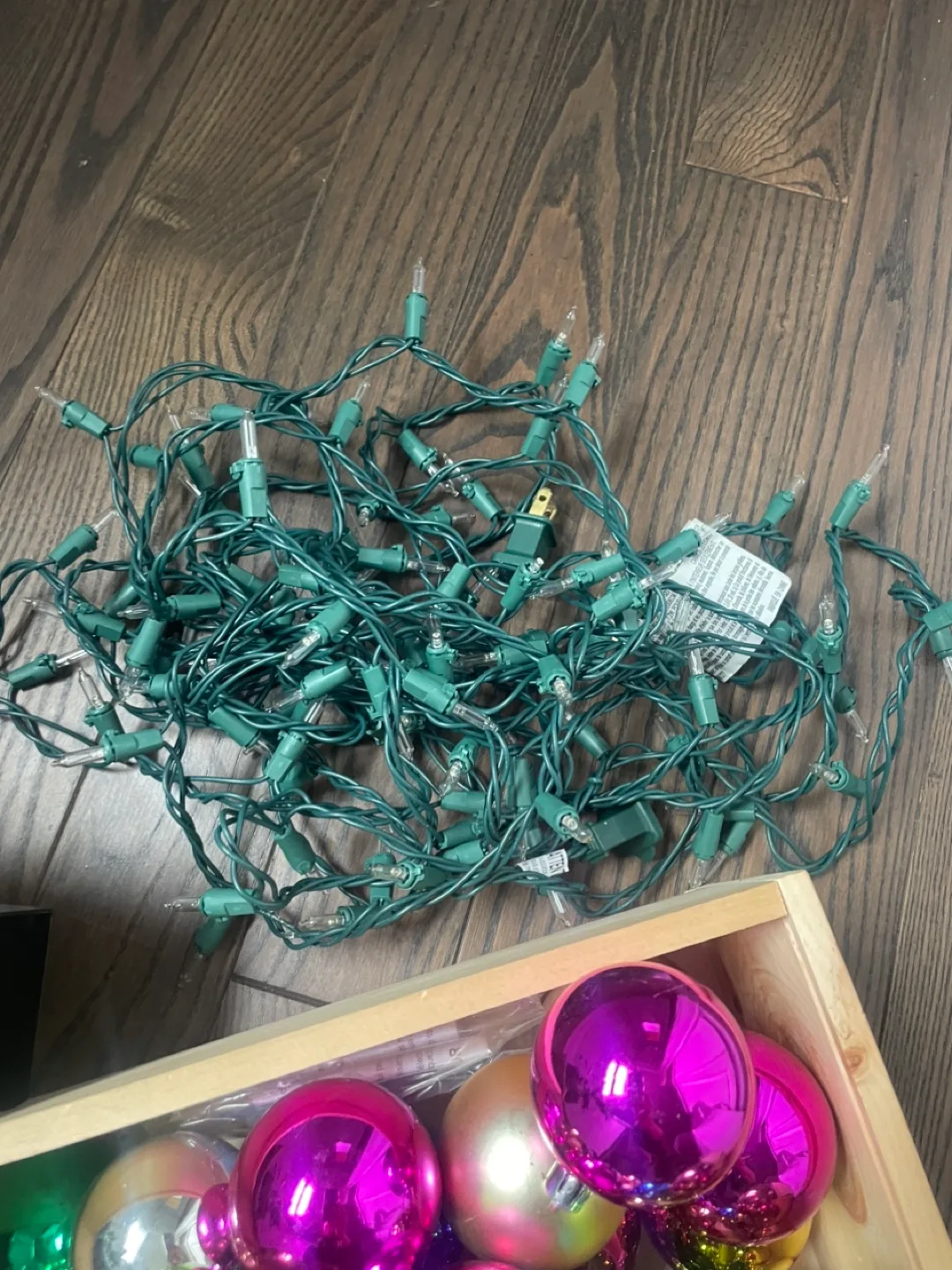 Party/Christmas Decorations Bundle - Ornaments, Lights, & Tree image indicator(6)