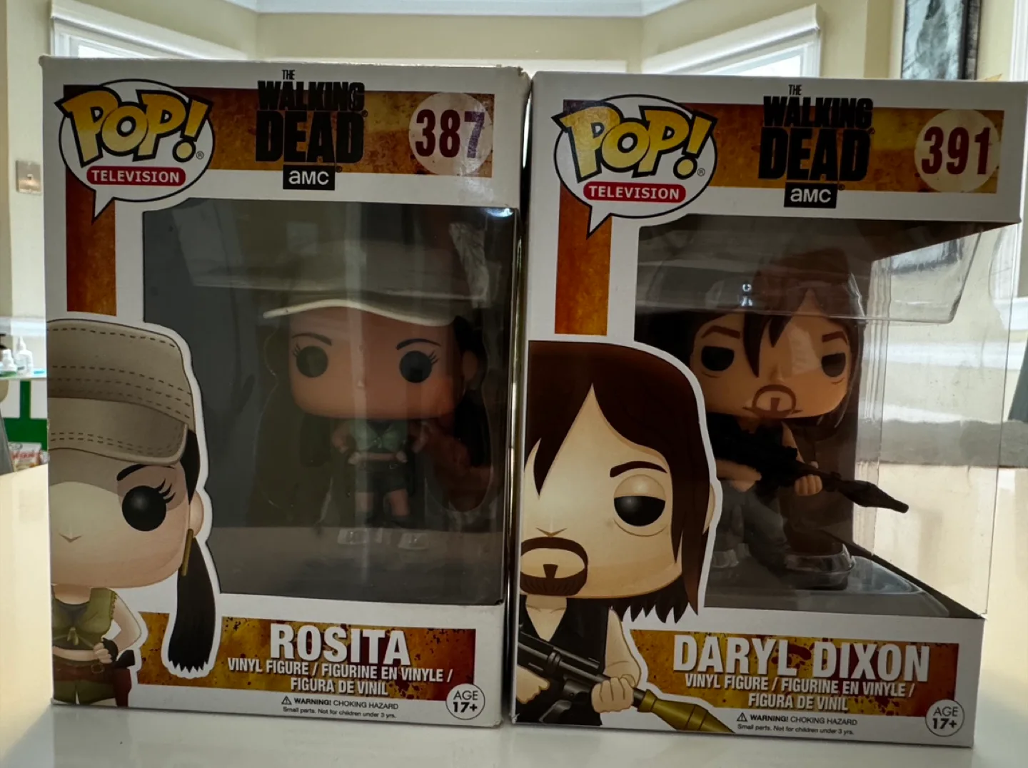 The Walking Dead Pop! Vinyl Figures - Rosita & Daryl Dixon thumbnail