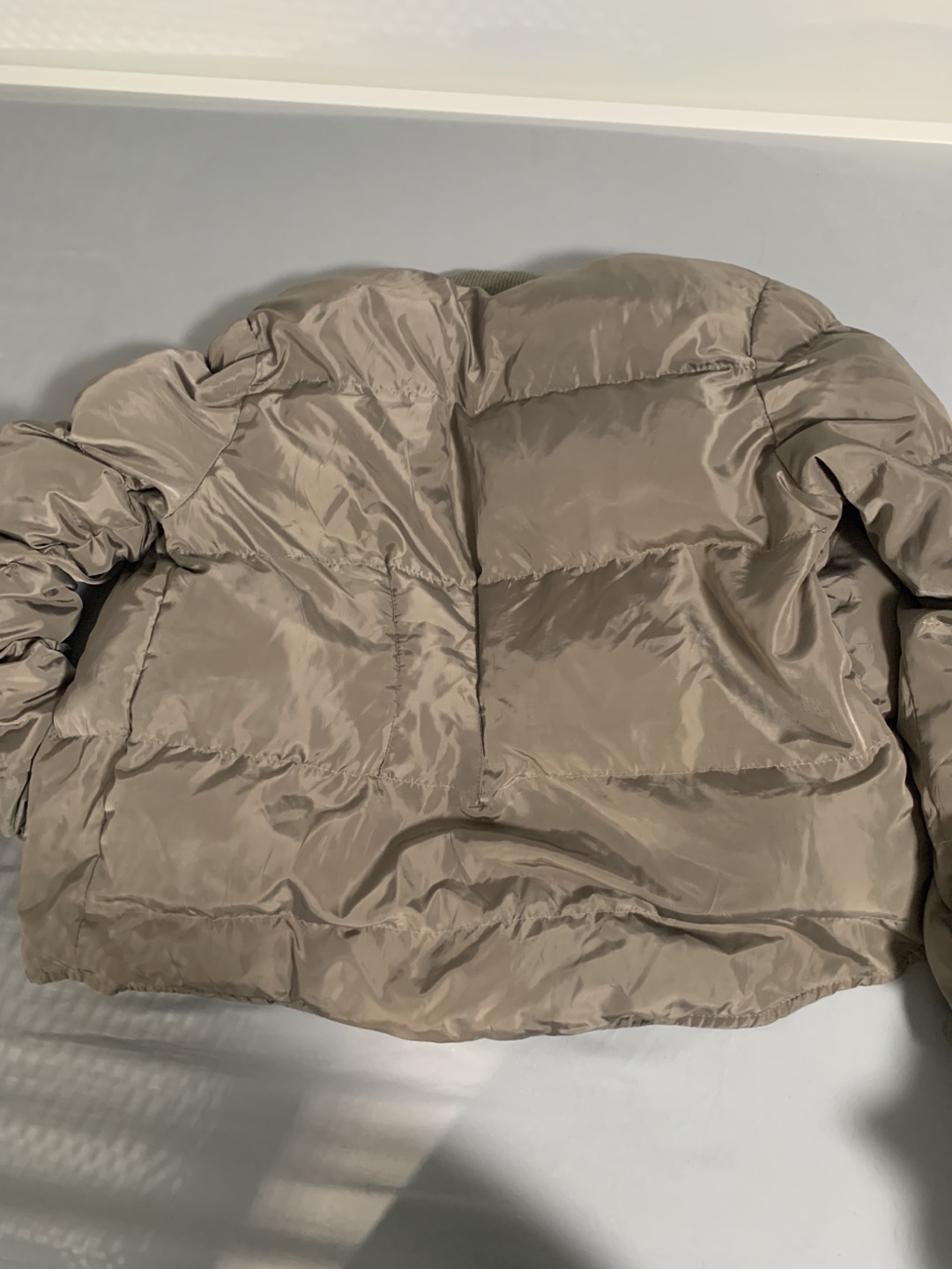 Women's Taupe Puffer Jacket - photo 2