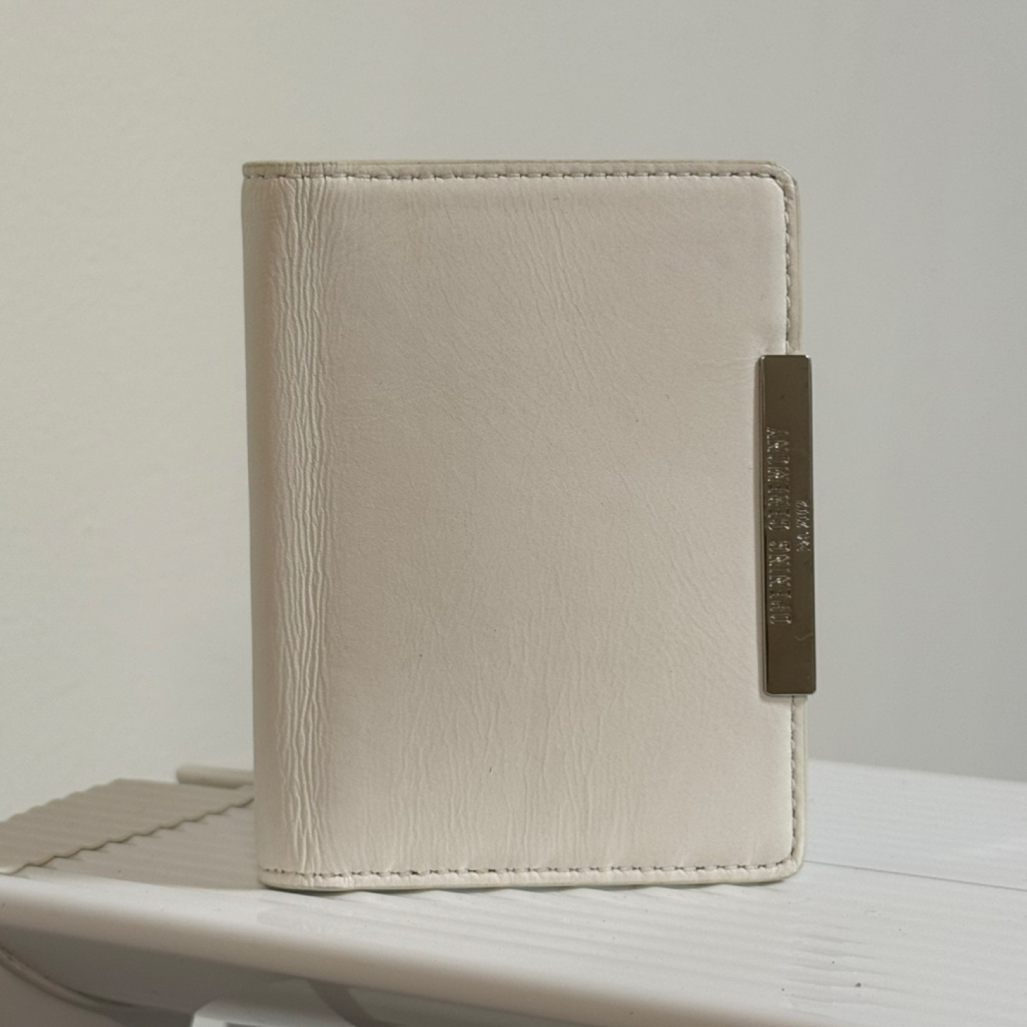 Opening Ceremony Off-White Leather Cardholder Wallet