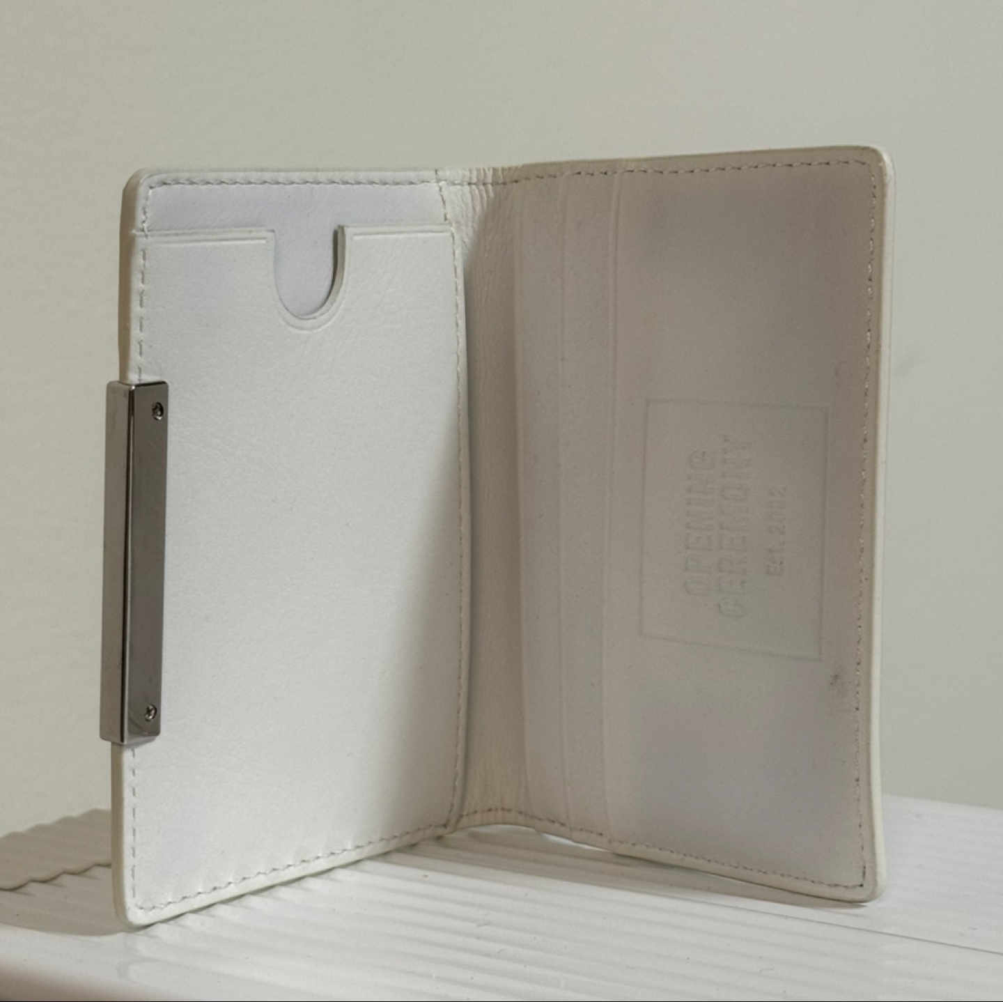 Opening Ceremony Off-White Leather Cardholder Wallet - photo 2