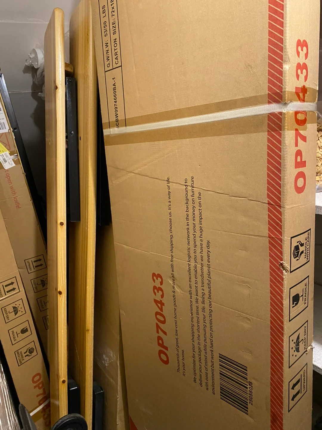 UNOPENED Folding Picnic Table Set image indicator(2)