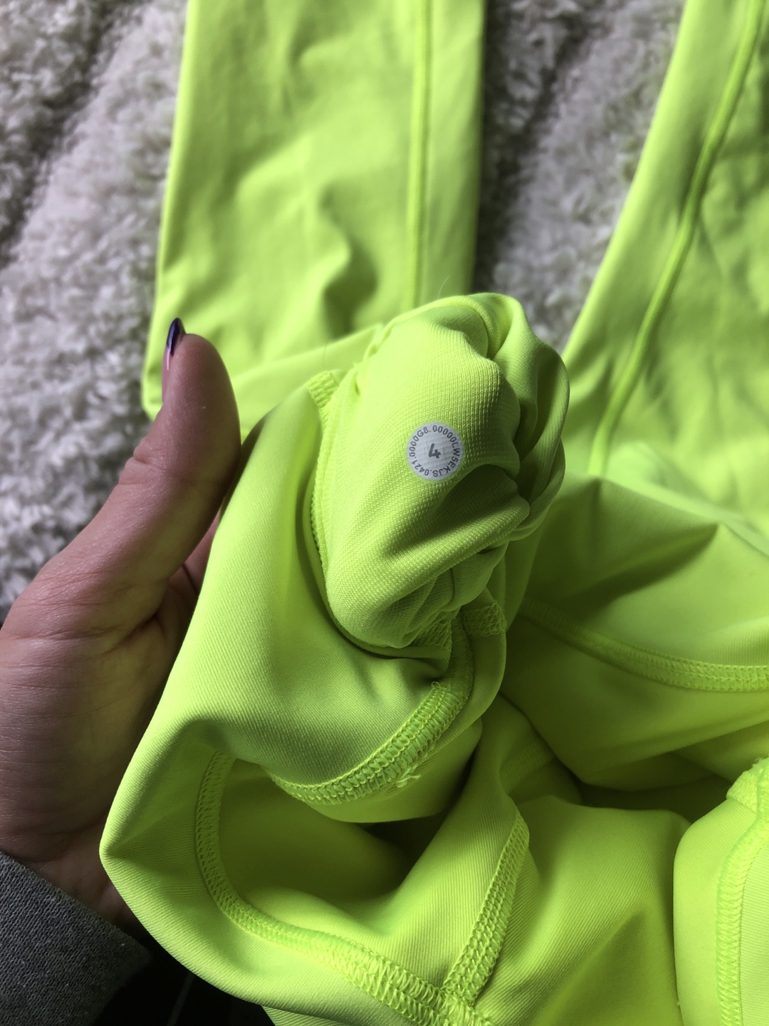 Lululemon Align High-Rise Leggings - Size 4 - Neon Yellow - photo 3