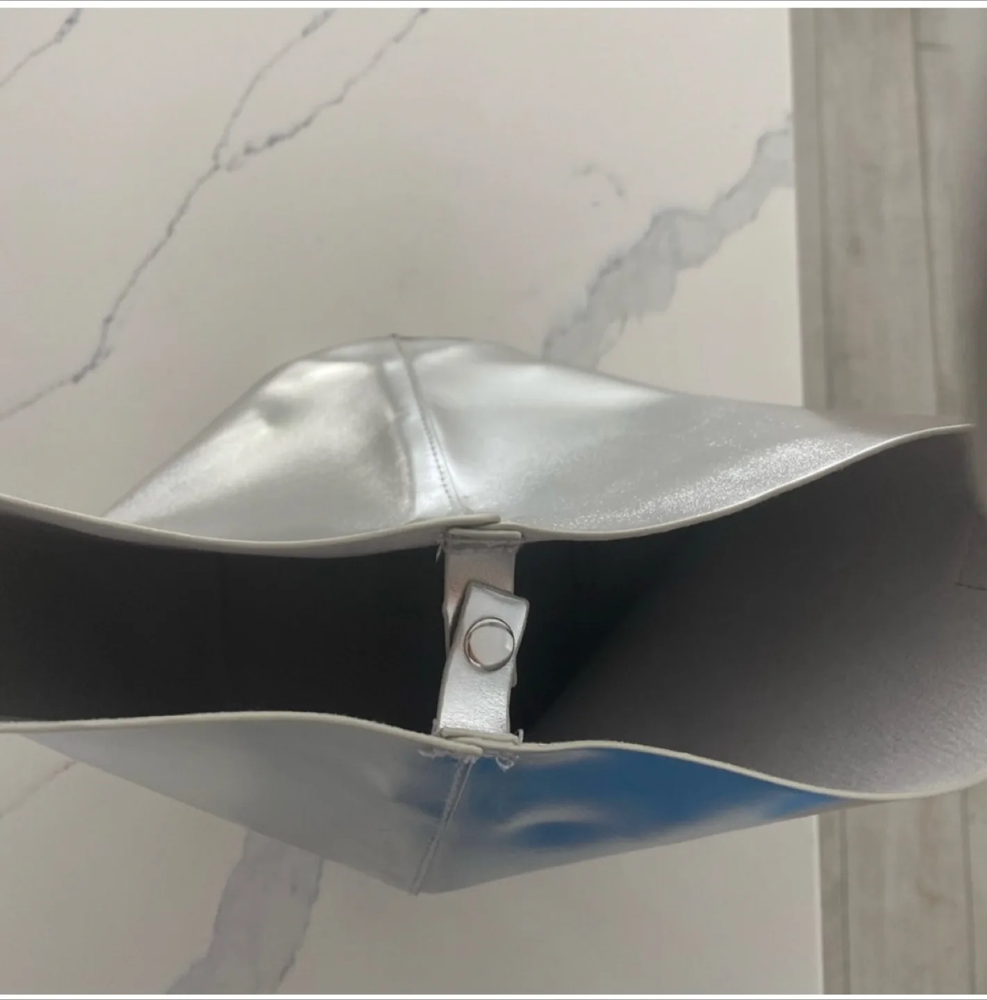 Silver Metallic Tote Bag 🥕 image indicator(4)