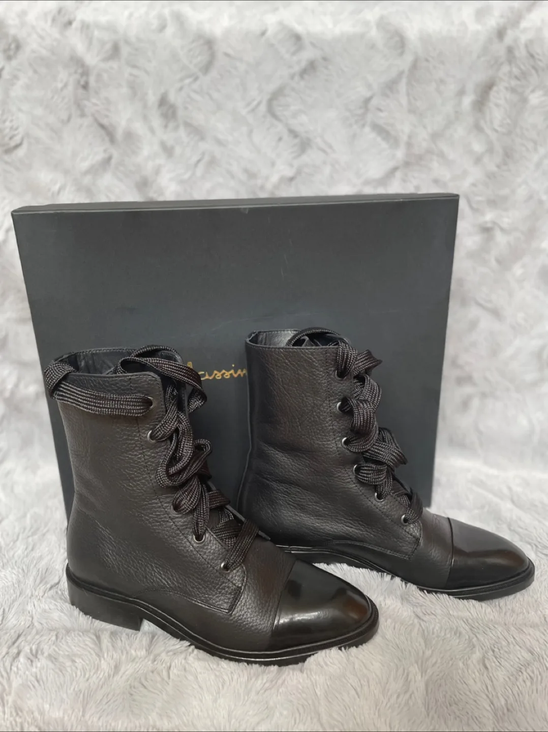 Massimo Dutti | Leather Lace-Up Boots - Size 6 image indicator(3)