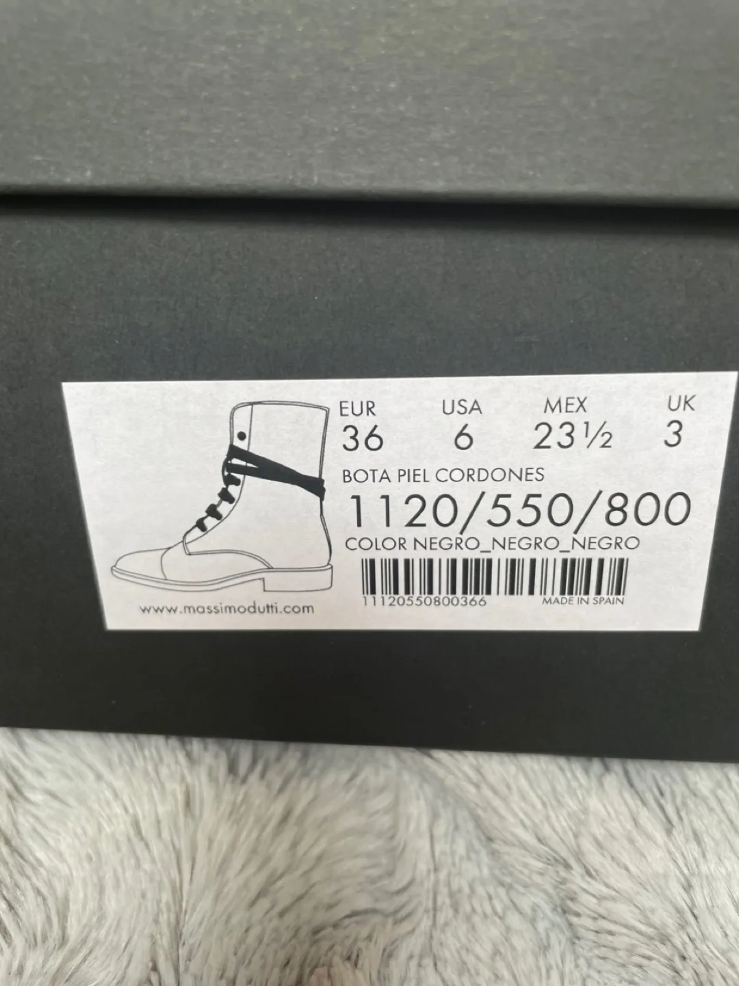 Massimo Dutti | Leather Lace-Up Boots - Size 6 image indicator(5)