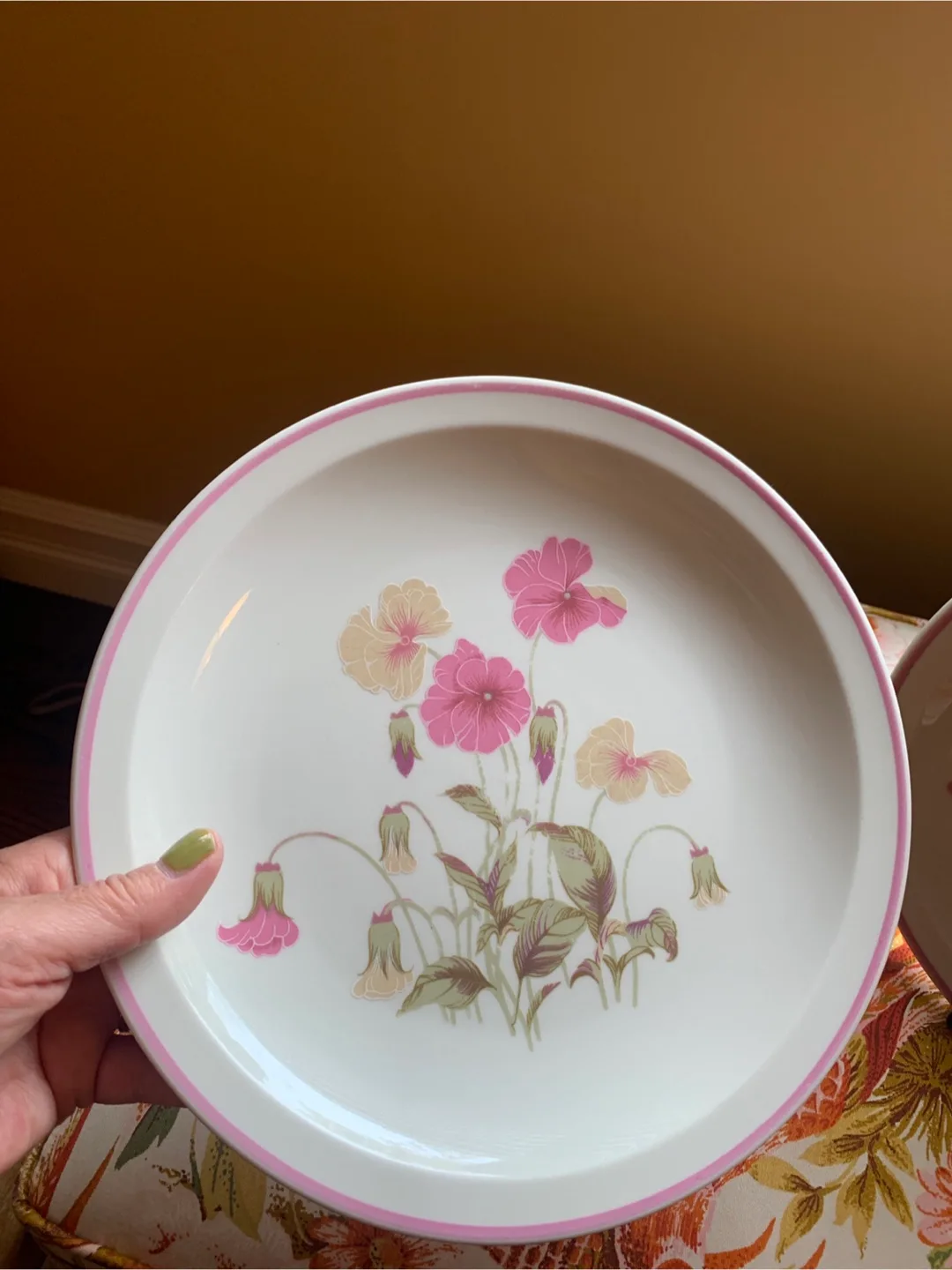Vintage Floral Dinner Plate Set image indicator(4)