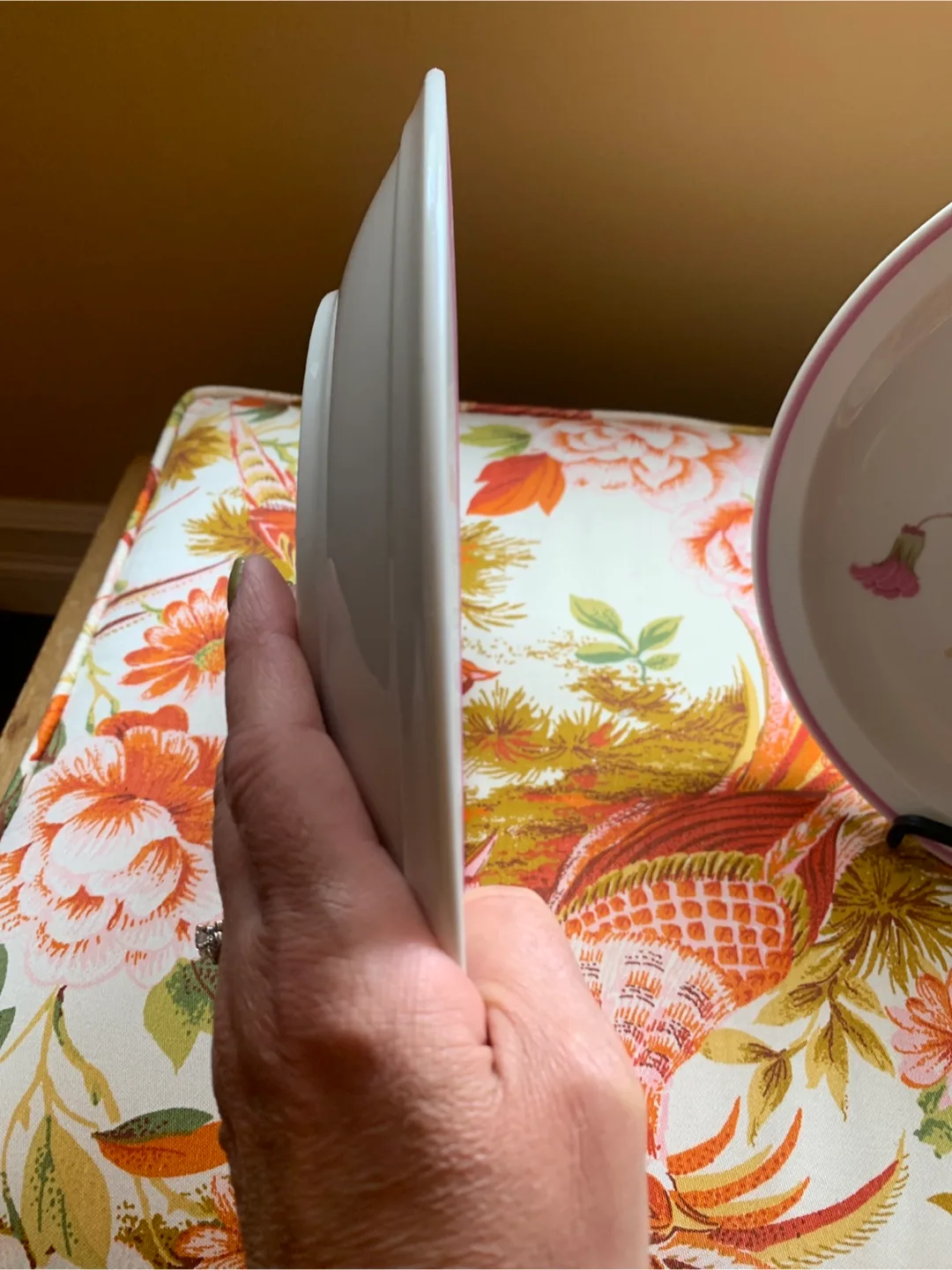 Vintage Floral Dinner Plate Set image indicator(8)