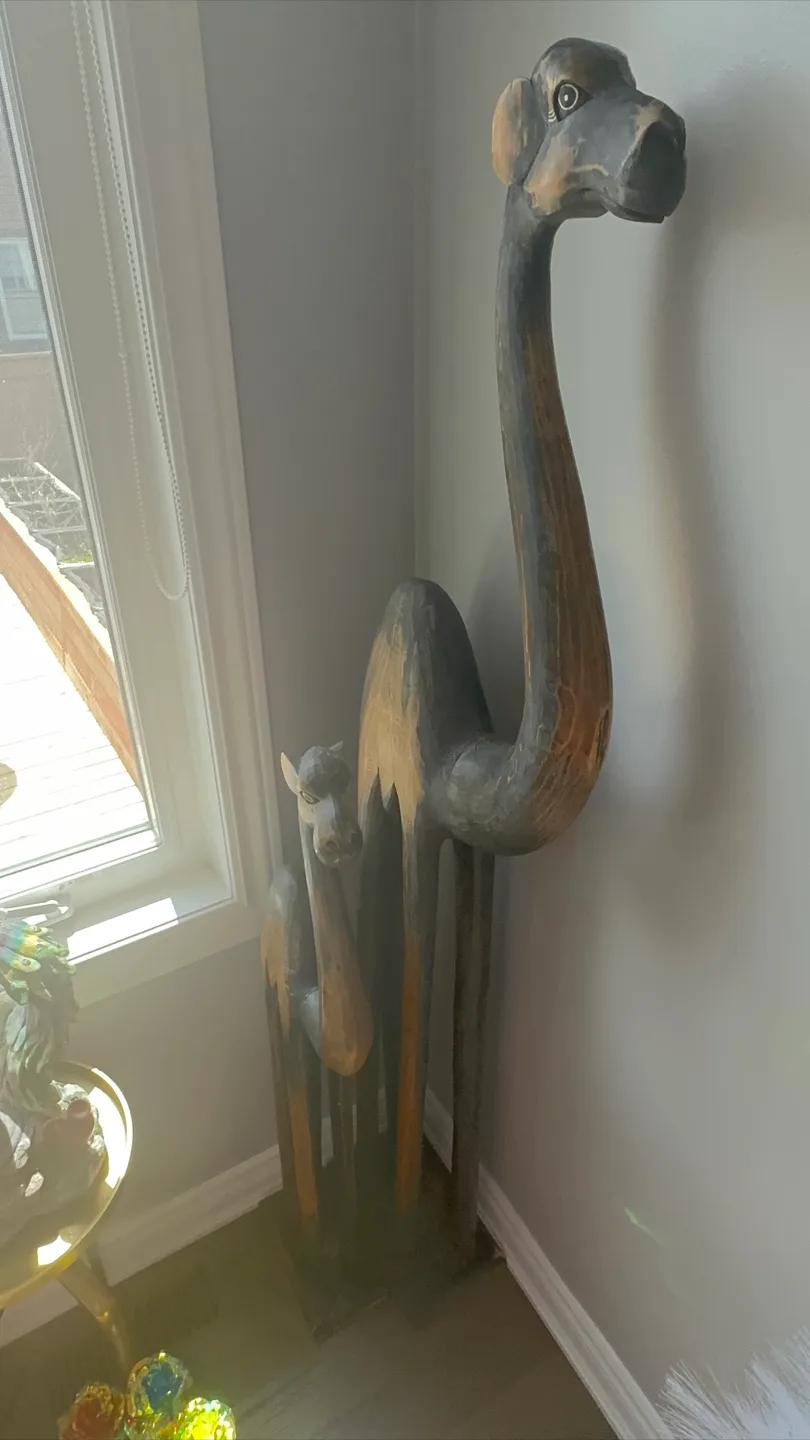 Hand-carved Wooden Camel Statues image indicator(2)