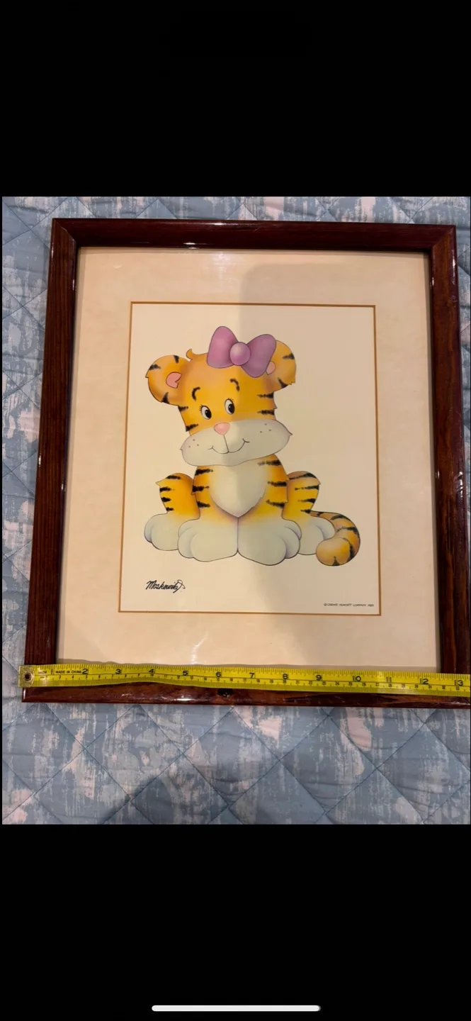 Framed Chewie Mewgett Company Tiger Print image indicator(6)