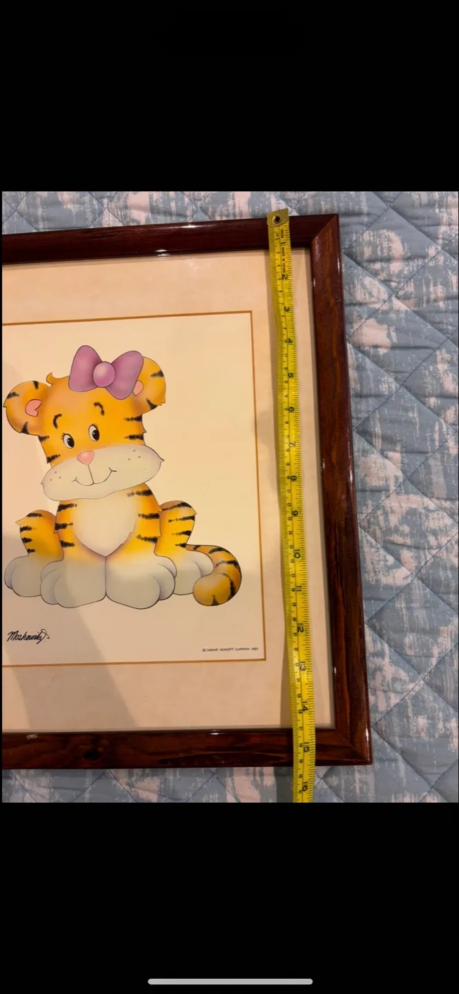 Framed Chewie Mewgett Company Tiger Print image indicator(5)