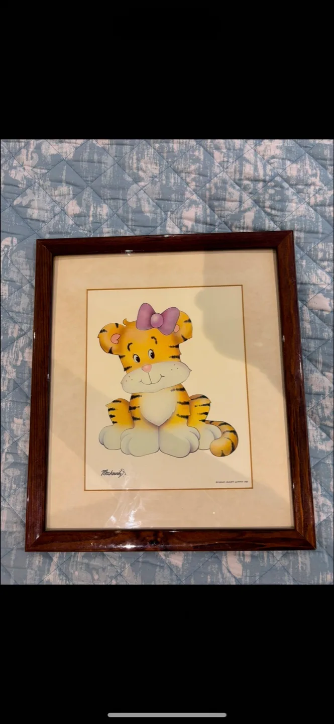 Framed Chewie Mewgett Company Tiger Print image indicator(2)