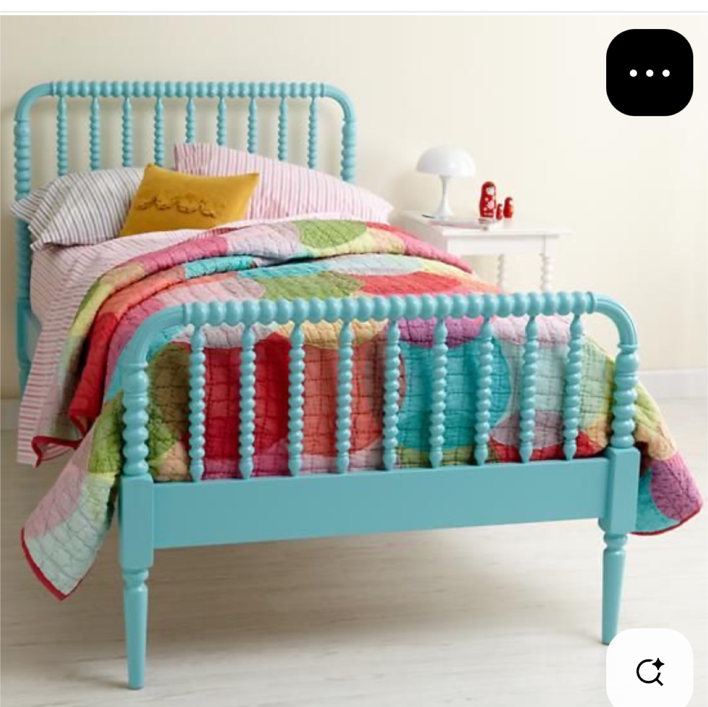 Crate&Kids Twin-size Bed aqua